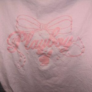 Playboy Pink Glitter Graphic T-Shirt